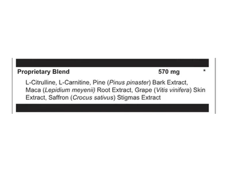 Label line: proprietary blend 570 mg with six ingredients